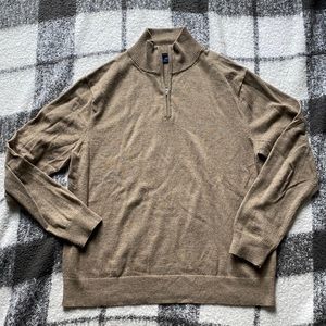 JCrew Men’s quarter zip sweater, XL